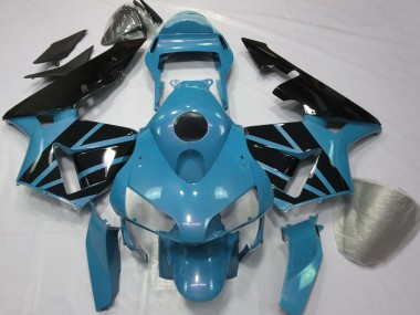 Best 2003-2004 Honda CBR600RR Motorcycle Fairings - Light Blue Glossy Black UK
