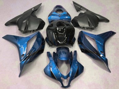 Best 2009-2012 Honda CBR600RR Motorcycle Fairings - Blue Glossy Black Matte Black UK