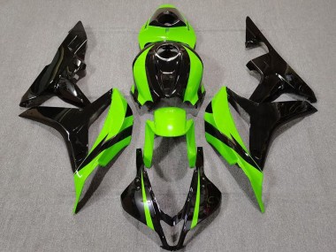 Best 2007-2008 Honda CBR600RR Motorcycle Fairing - Green Glossy Black UK