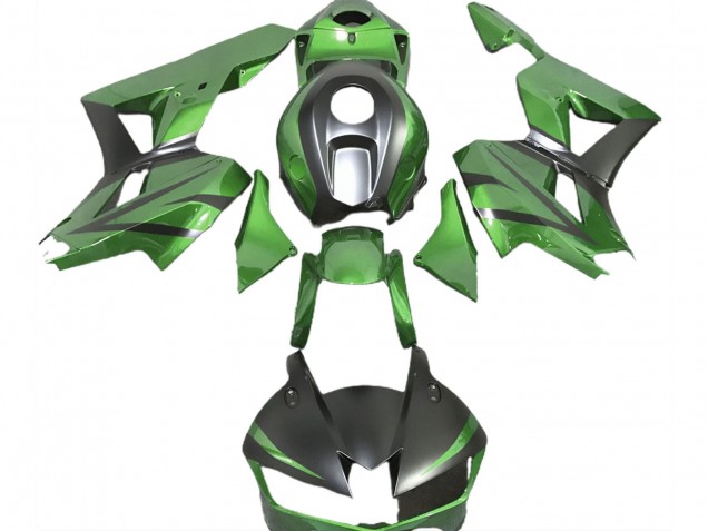 2013-2023 Honda CBR600RR Motorcycle Fairings - Lizard Green Matte Black UK