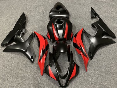 Best 2007-2008 Honda CBR600RR Motorcycle Fairings - Red Matte Black UK