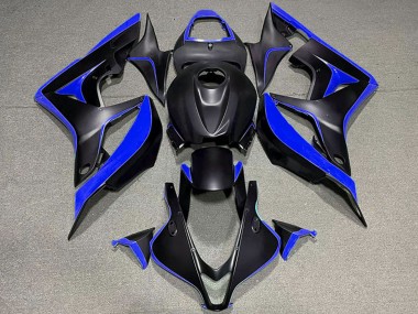 Best 2007-2008 Honda CBR600RR Motorcycle Fairings - Blue Matte Black UK