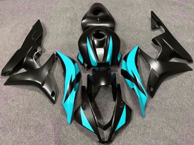 Best 2007-2008 Honda CBR600RR Motorcycle Fairings - Cyan Blue Matte Black UK