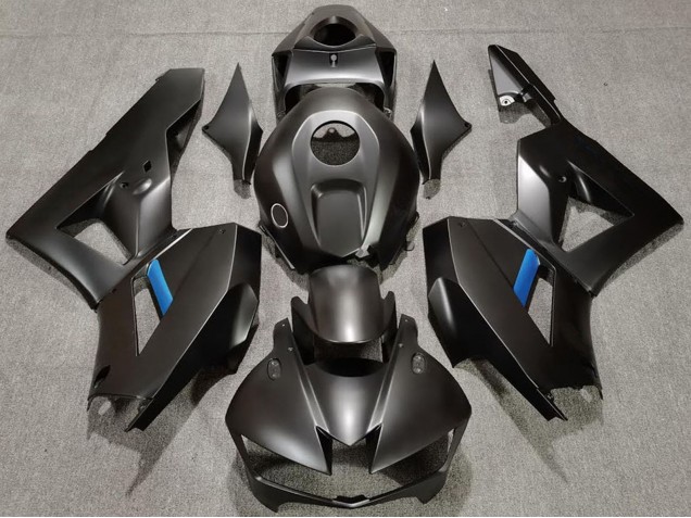 2013-2023 Honda CBR600RR Motorcycle Fairings - Matte Black Light Blue UK