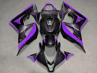Best 2007-2008 Honda CBR600RR Motorcycle Fairings - Purple Matte Black UK