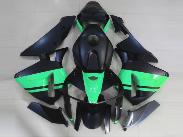 2005-2006 Honda CBR600RR Motorcycle Fairings - Matte Black Special Green UK