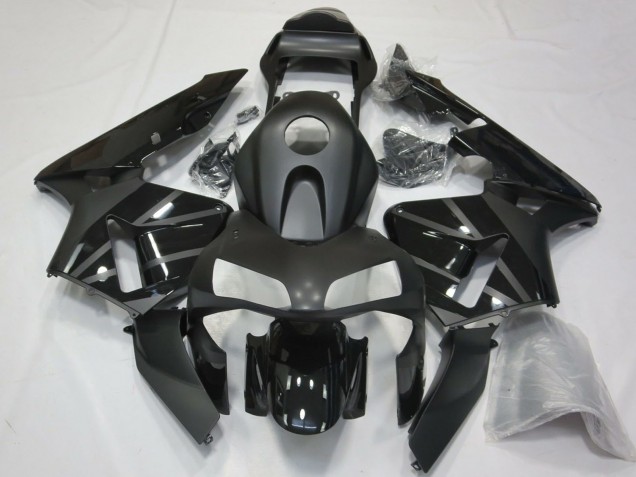 2003-2004 Honda CBR600RR Motorcycle Fairings - Glossy Black Matte Black UK