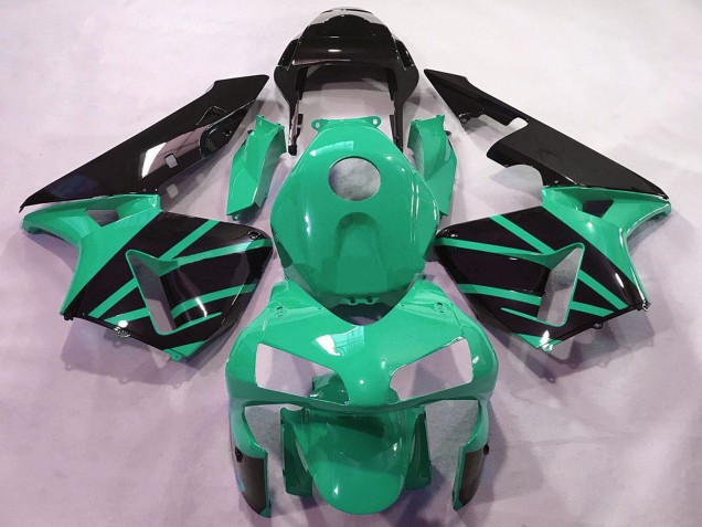 2003-2004 Honda CBR600RR Motorcycle Fairings - Mint Green Glossy Black OEM Style UK