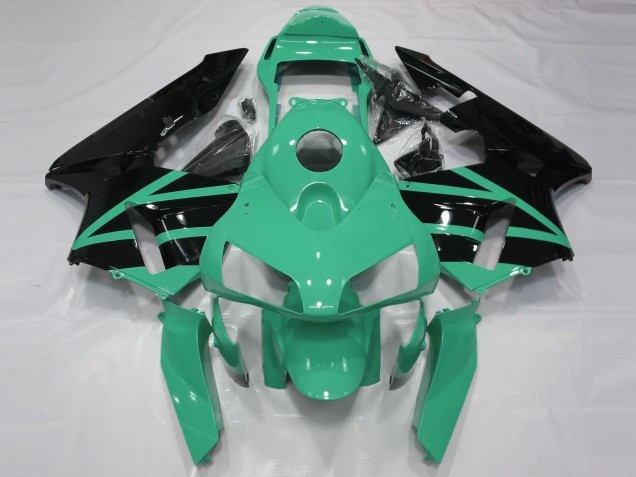 2003-2004 Honda CBR600RR Motorcycle Fairings - Mint Green Glossy Black UK