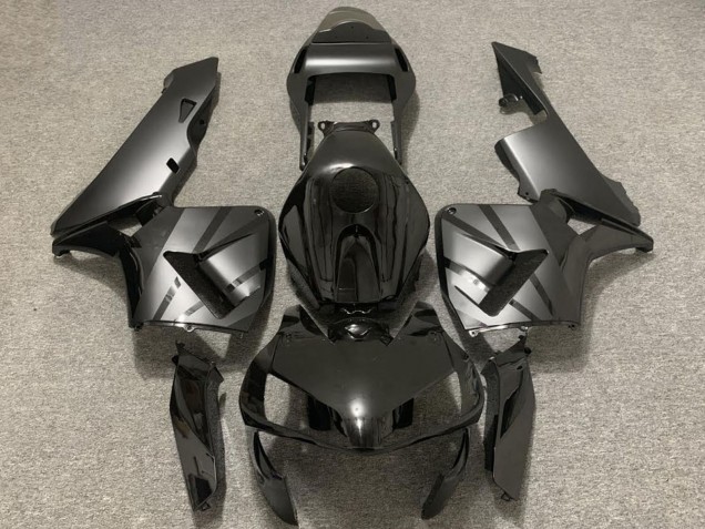 2003-2004 Honda CBR600RR Motorcycle Fairings - Glossy Black Matte Grey OEM Style UK