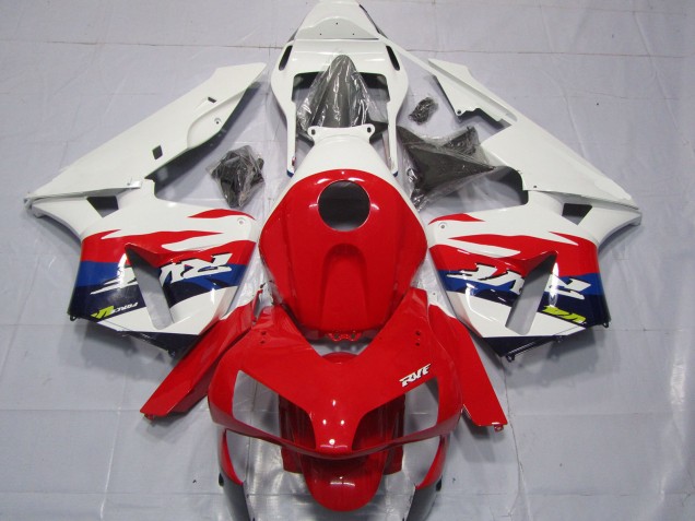 2003-2004 Honda CBR600RR Motorcycle Fairings - White Red Blue RVF Style UK