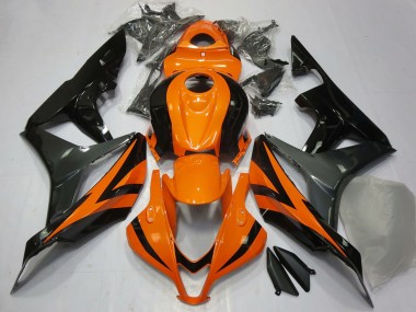 Best 2007-2008 Honda CBR600RR Motorcycle Fairings - Orange Grey Glossy Black UK