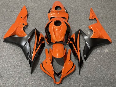 Best 2007-2008 Honda CBR600RR Motorcycle Fairings - Orange Matte Black OEM Style UK