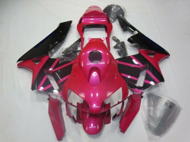 Best 2003-2004 Honda CBR600RR Motorcycle Fairings - Pink Glossy Black UK
