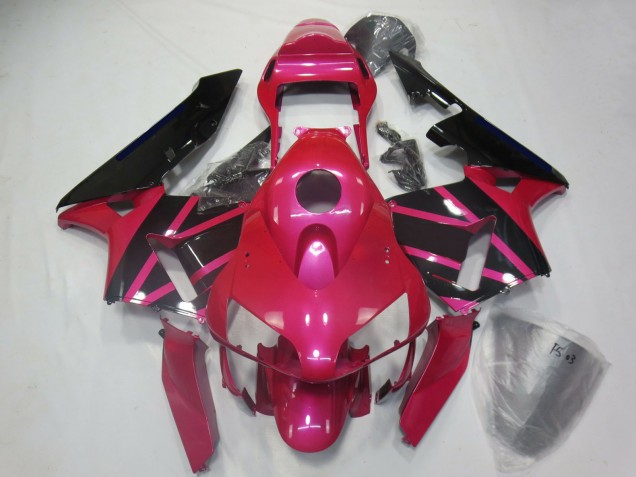 2003-2004 Honda CBR600RR Motorcycle Fairings - Pink Glossy Black UK