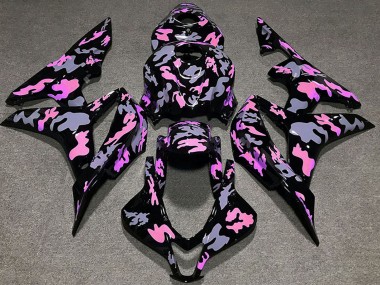 Best 2007-2008 Honda CBR600RR Motorcycle Fairings - Pink Grey Camouflage UK