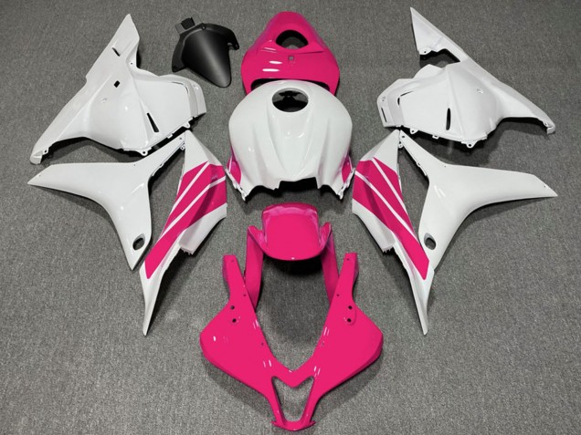 2009-2012 Honda CBR600RR Motorcycle Fairings - White Pink Stripe UK