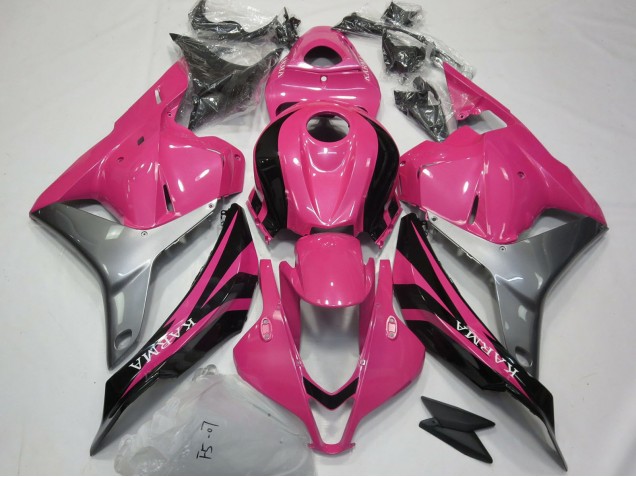 2009-2012 Honda CBR600RR Motorcycle Fairings - Silver Pink Glossy Black OEM Style UK