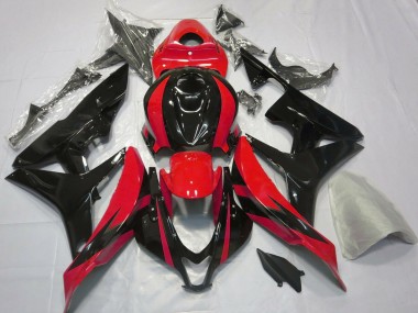 Best 2007-2008 Honda CBR600RR Motorcycle Fairings - Red Glossy Black OEM Style UK