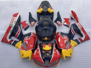 Best 2013-2023 Honda CBR600RR Motorcycle Fairings - Dark Blue Yellow Red Bull UK