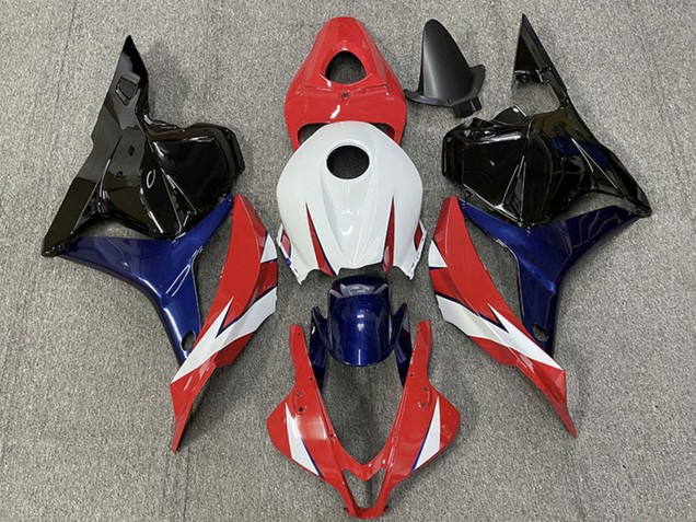 2009-2012 Honda CBR600RR Motorcycle Fairings - White Red Blue Glossy Black UK