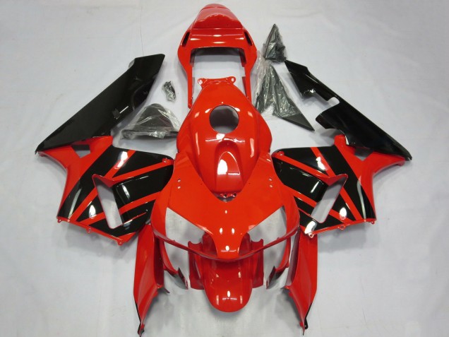 2003-2004 Honda CBR600RR Motorcycle Fairings - Red Glossy Black OEM Styles UK