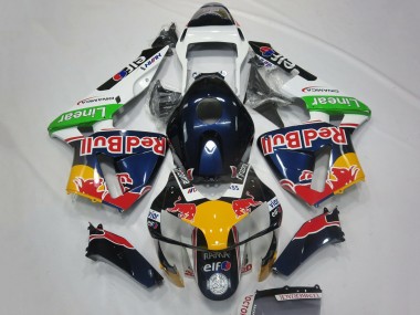 Best 2003-2004 Honda CBR600RR Motorcycle Fairings - White Blue Yellow Green Red Bull Design UK