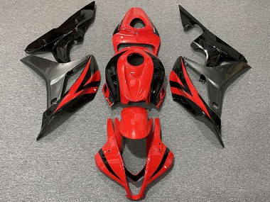Best 2007-2008 Honda CBR600RR Motorcycle Fairings - Grey Red Glossy Black OEM Style UK