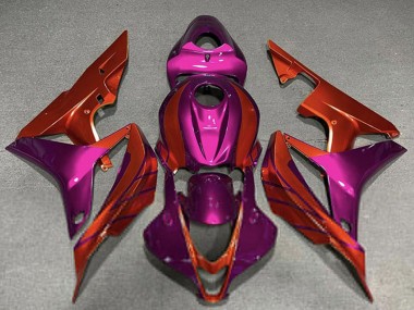 Best 2007-2008 Honda CBR600RR Motorcycle Fairings - Violet Red UK