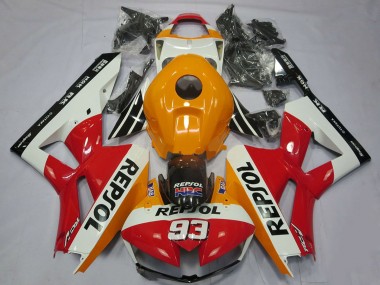 Best 2013-2023 Honda CBR600RR Motorcycle Fairings - Orange White Red Glossy Black Repsol 93 UK