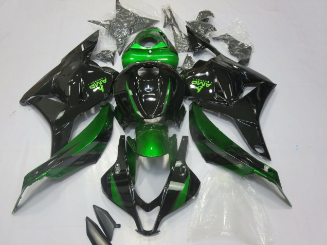 2009-2012 Honda CBR600RR Motorcycle Fairings - Green Glossy Black UK