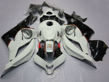 Best 2009-2012 Honda CBR600RR Motorcycle Fairings - White Glossy Black Tie Dye UK