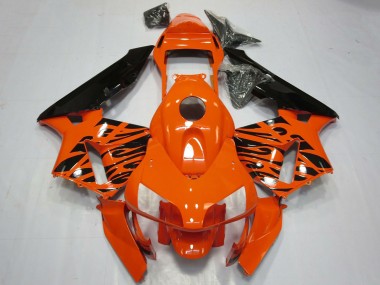 Best 2003-2004 Honda CBR600RR Motorcycle Fairings - Orange Glossy Black Tribal UK