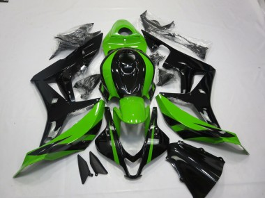 Best 2007-2008 Honda CBR600RR Motorcycle Fairings - Green Glossy Black UK