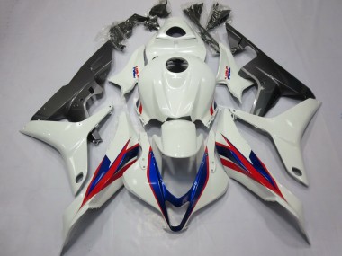 Best 2007-2008 Honda CBR600RR Motorcycle Fairings - White Red Blue HRC UK
