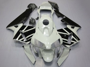 Best 2003-2004 Honda CBR600RR Motorcycle Fairings - White Glossy Black OEM Style UK