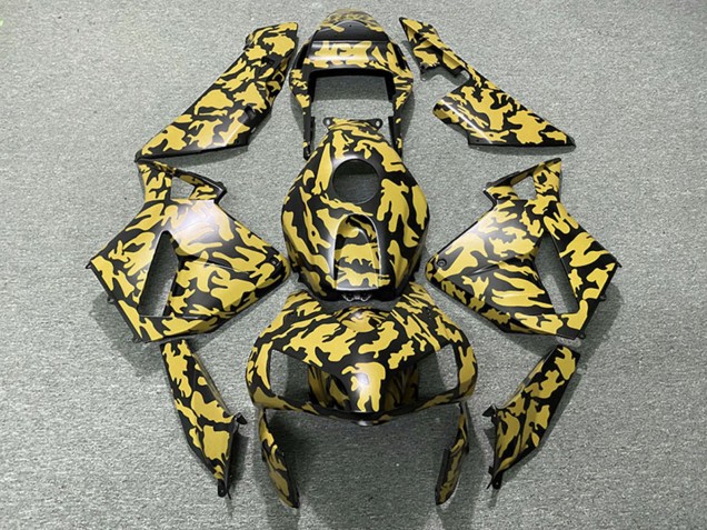 2003-2004 Honda CBR600RR Motorcycle Fairings - Yellow Black Camouflage UK