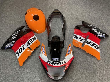 Best 1996-2007 Honda CBR1100XX Blackbird Motorcycle Fairings - Orange White Red Glossy Black Repsol UK