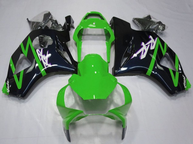 2002-2003 Honda CBR954RR Motorcycle Fairing Kits - Green Glossy Black UK