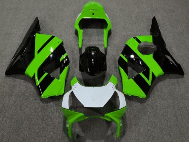 Best 2002-2003 Honda CBR954RR Motorcycle Fairings - Green Glossy Black White Green OEM Style UK