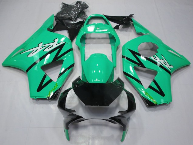 2002-2003 Honda CBR954RR Motorcycle Fairings - Teal Blue Glossy Black UK