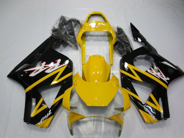 2002-2003 Honda CBR954RR Motorcycle Fairings - Yellow Glossy Black UK