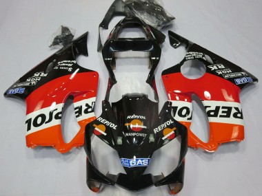 Best 2001-2003 Honda CBR600 F4i Motorcycle Fairings - Orange White Red Glossy Black Repsol UK