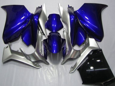Best 2010-2014 Honda VFR 1200 Motorcycle Fairings - Silver Blue UK