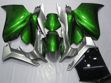 Best 2010-2014 Honda VFR 1200 Motorcycle Fairings - Silver Green UK