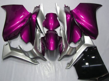 Best 2010-2014 Honda VFR 1200 Motorcycle Fairings - Silver Pink UK
