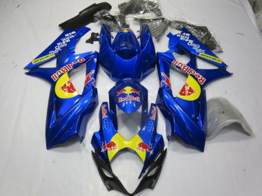 Best 2007-2008 Suzuki GSXR 1000 Motorcycle Fairings - Blue Yellow Red Bull UK