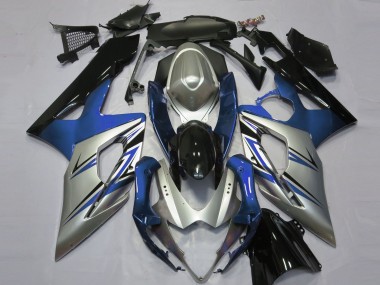Best 2005-2006 Suzuki GSXR 1000 Motorcycle Fairings - Blue Silver Black UK