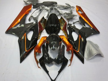 Best 2005-2006 Suzuki GSXR 1000 Motorcycle Fairings - Burnt Orange Black UK