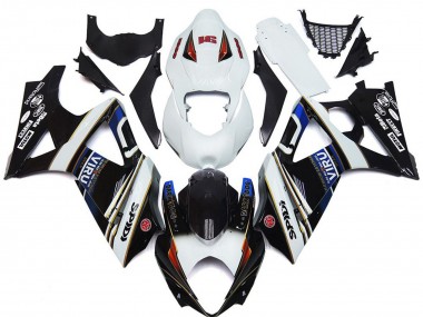 Best 2007-2008 Suzuki GSXR 1000 Motorcycle Fairings - White Blue Red Black Viru UK